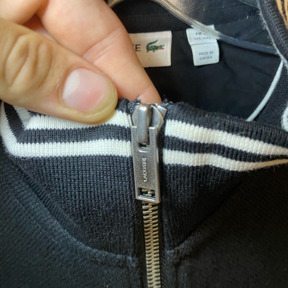 Vintage Lacoste baggy mesh/thermal bomber jacket - Picture 2 of 9